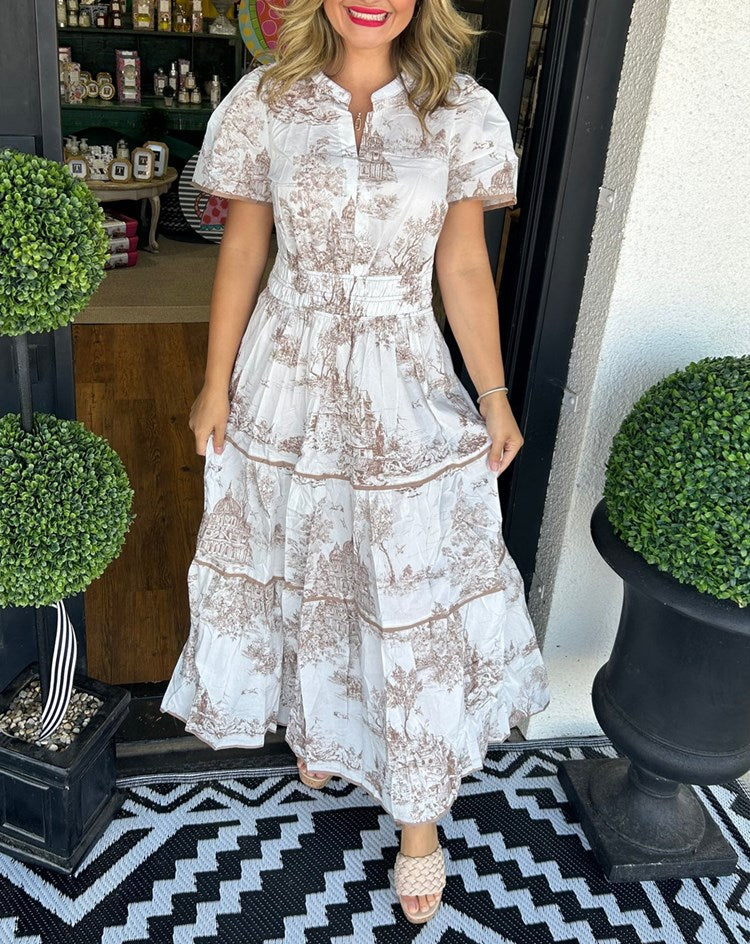 esther maxi dress Esther™ Classic Toile Maxi Dress – Grayson & Porter