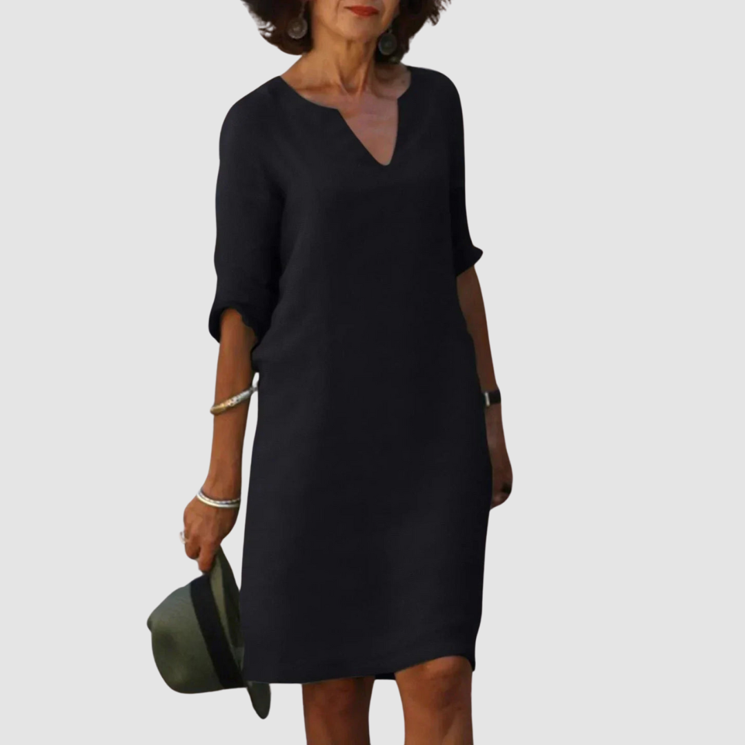 Marianne™ Elegant V-Neck Dress - Grayson & Porter
