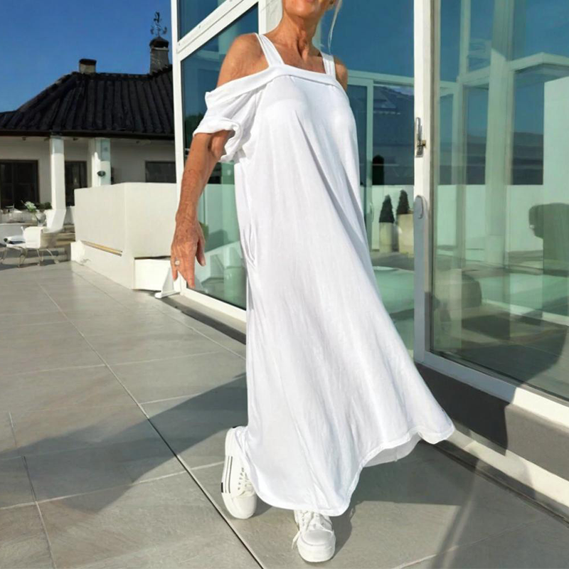 off the shoulder maxi dress casual Monique™ Off-Shoulder Maxi Dress – Grayson & Porter