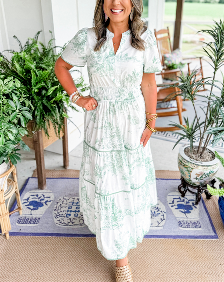 Esther Classic Toile Maxi Dress Grayson & Porter Esther Classic Toile Maxi Dress Grayson & Porter