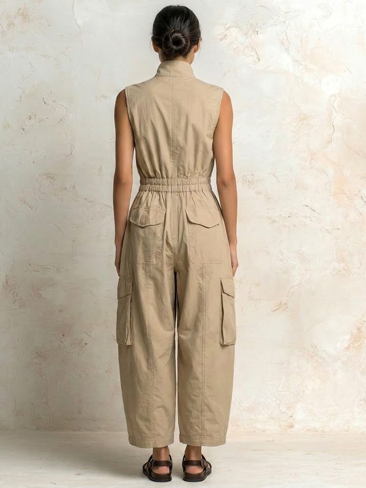 Ursula™ Utility Cargo Jumpsuit full-length view