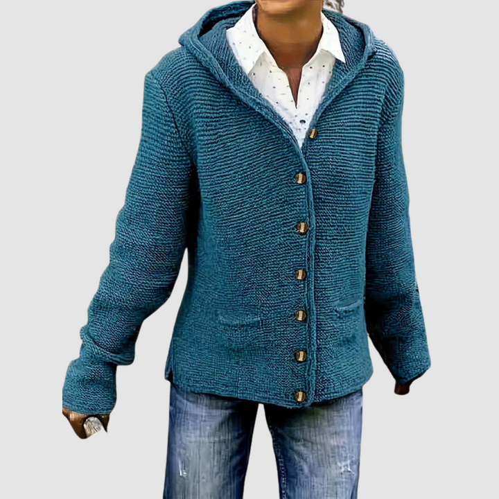 Norina™ Premium Knitted Hooded Cardigan