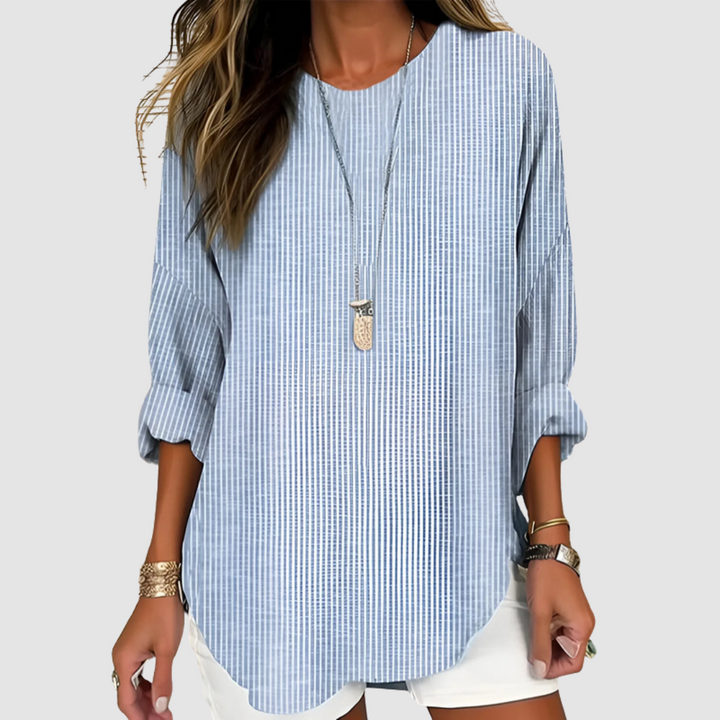 Ria™ Trendy Striped Blouse