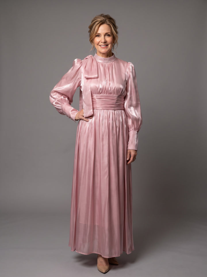 Adelaide™ Pleated Belted Maxi Dress