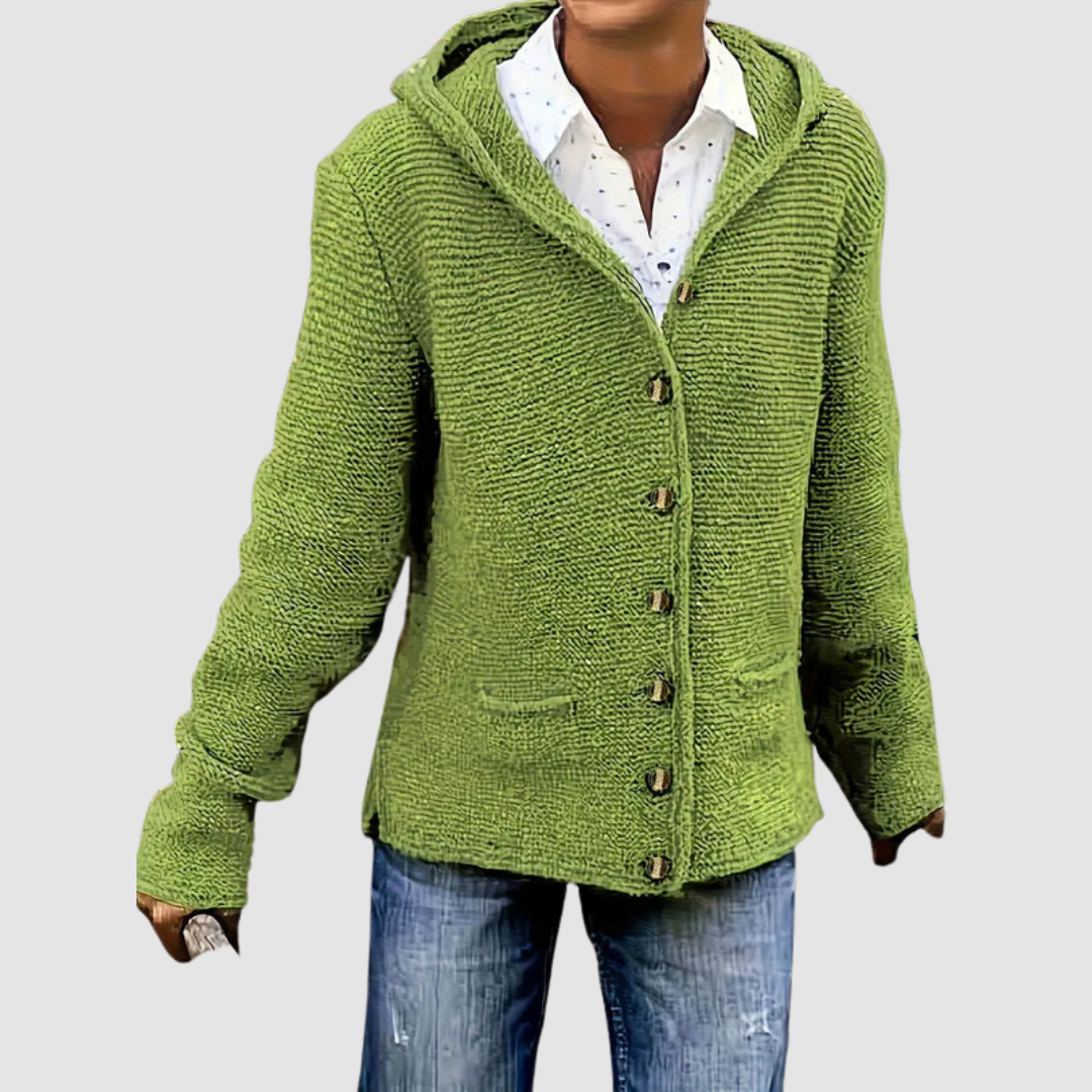 Norina™ Premium Knitted Hooded Cardigan