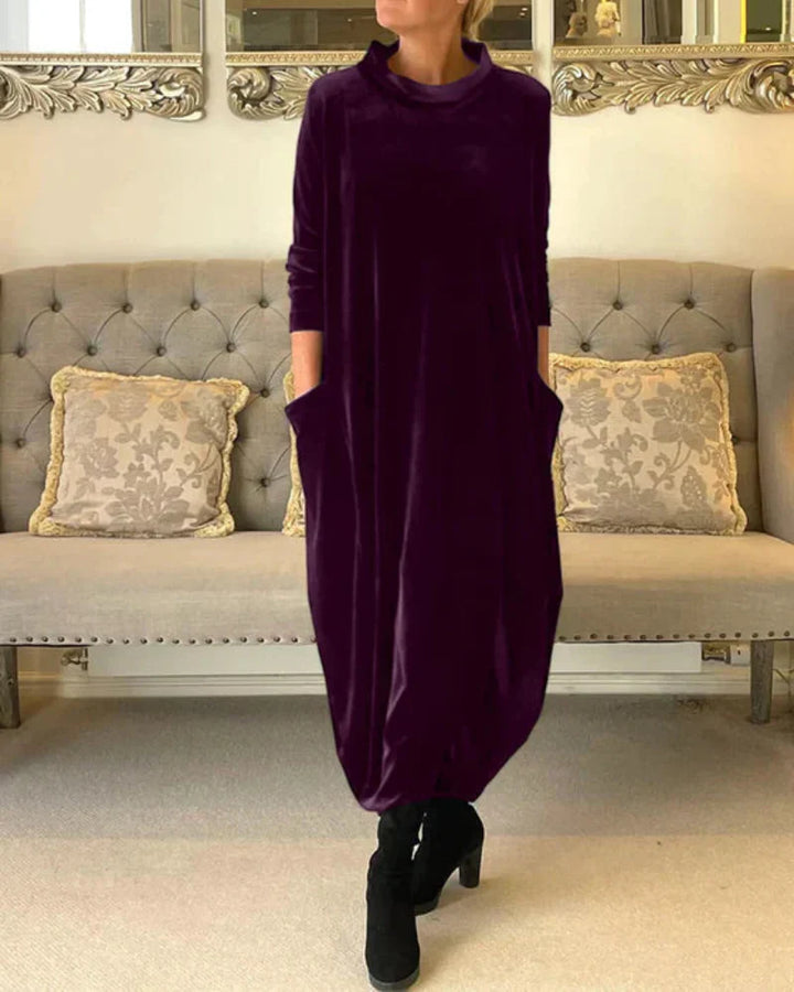 Anika™ Stylish Suede Dress