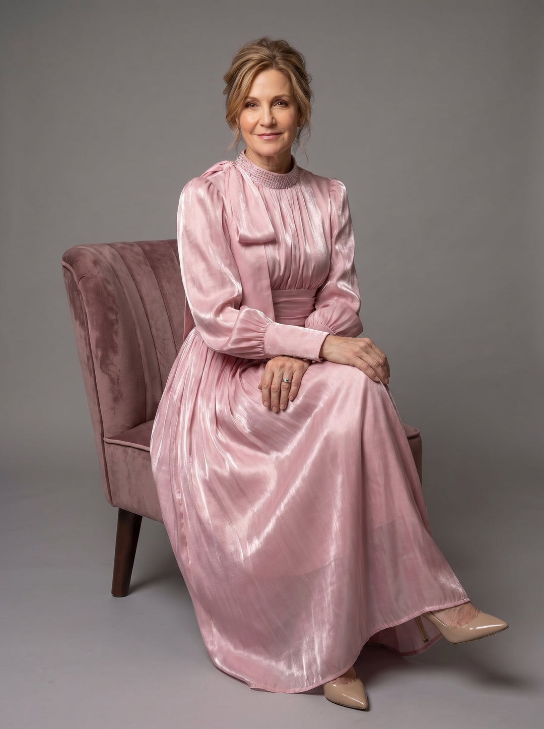 Adelaide™ Pleated Belted Maxi Dress
