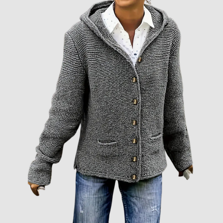 Norina™ Premium Knitted Hooded Cardigan