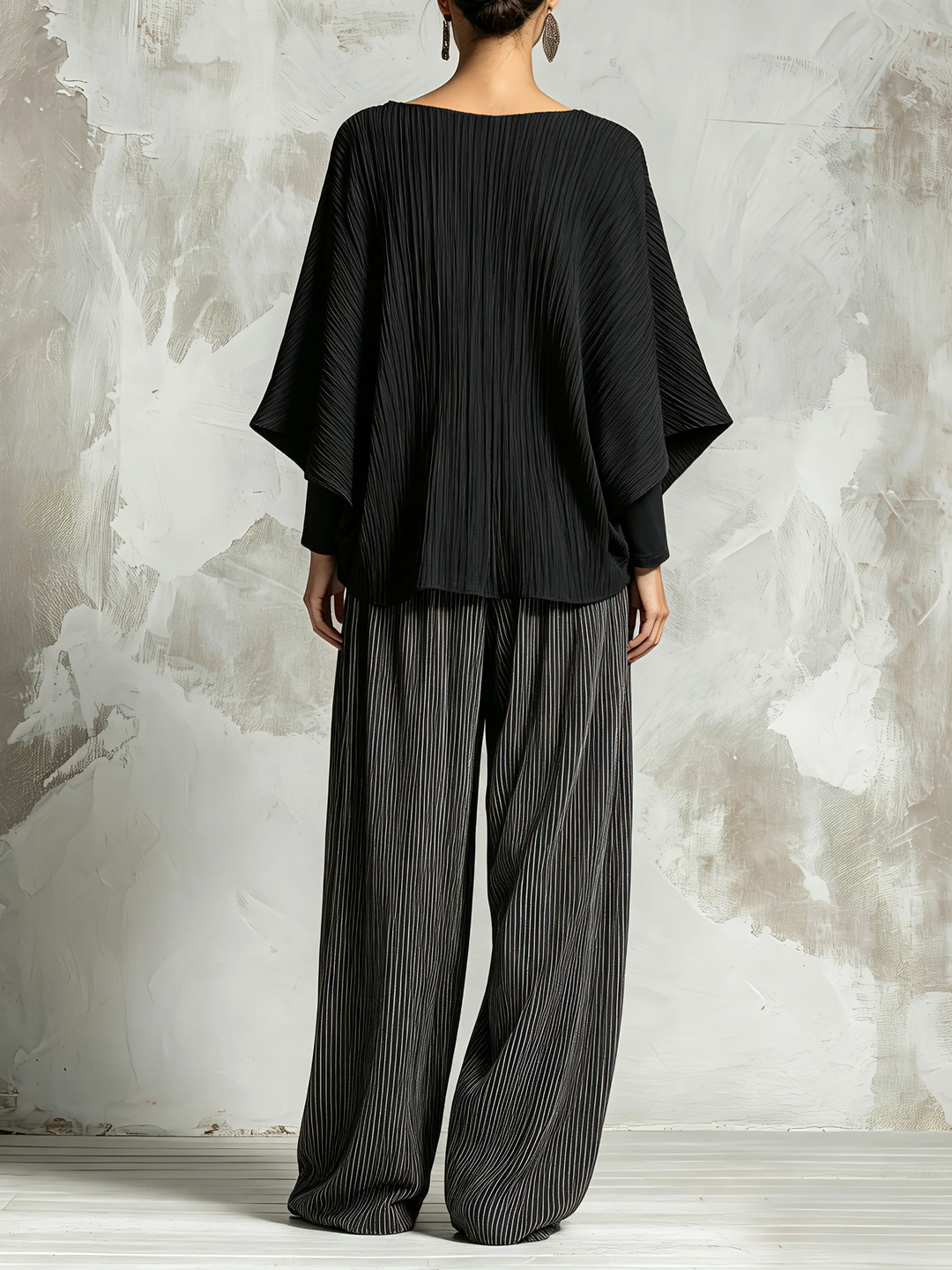 Beulah™ Pleated Batwing Two-Piece Set, back view