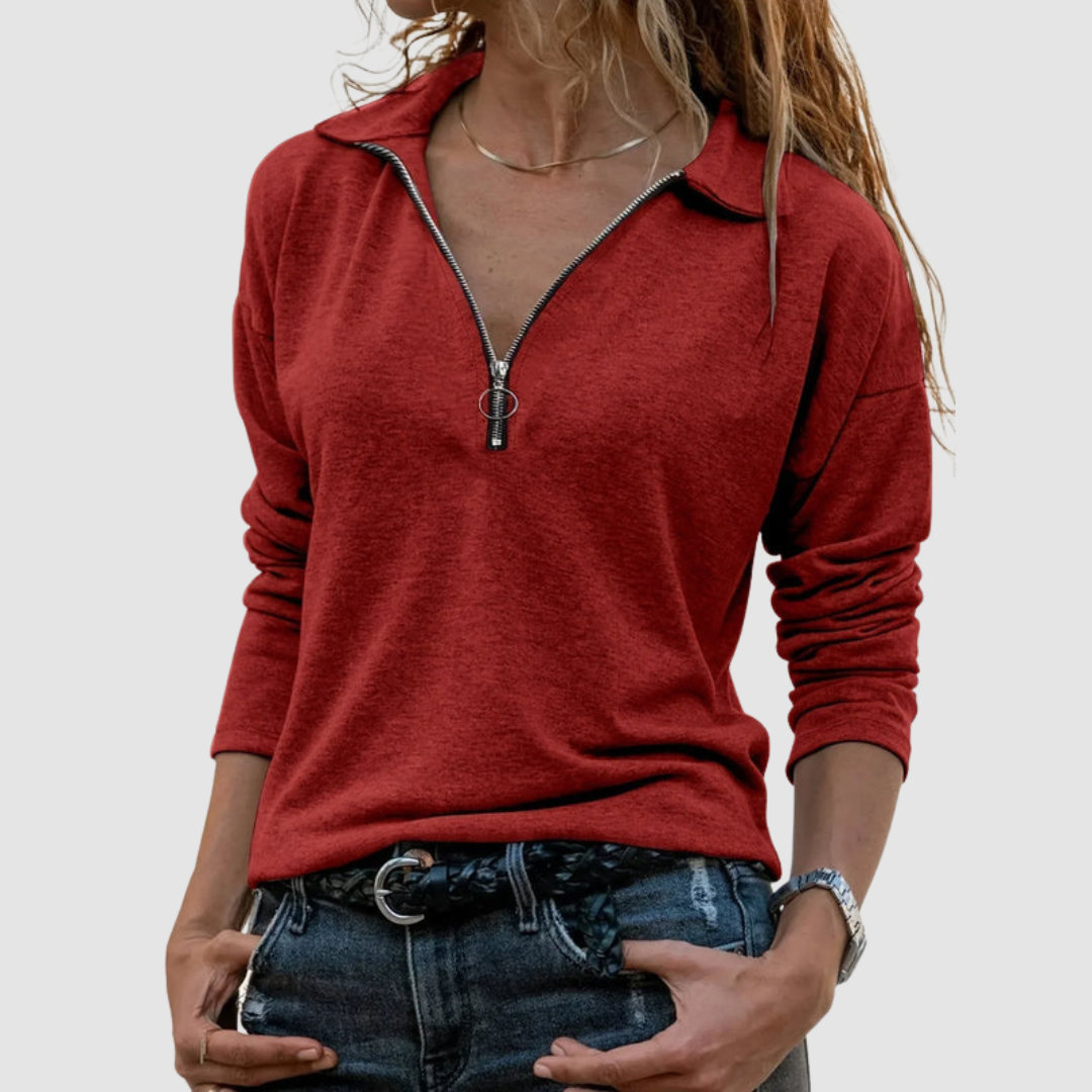 Shea™ Top with Zip Detail