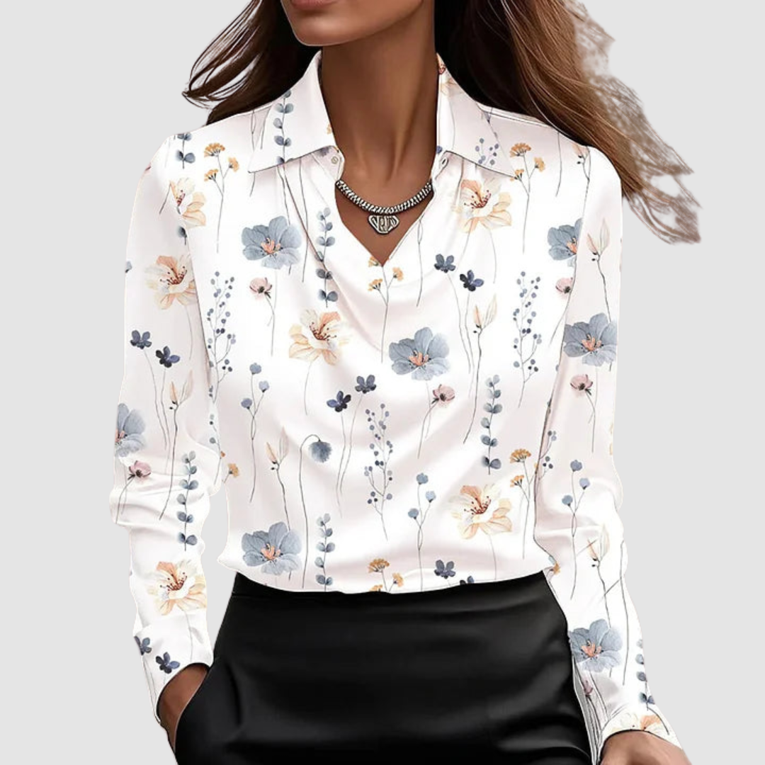 Celestine™ Elegant Satin Blouse