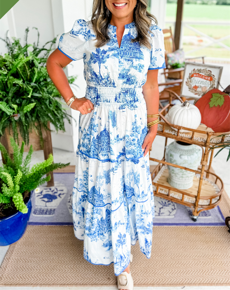 Esther Classic Toile Maxi Dress Grayson & Porter Esther Classic Toile Maxi Dress Grayson & Porter