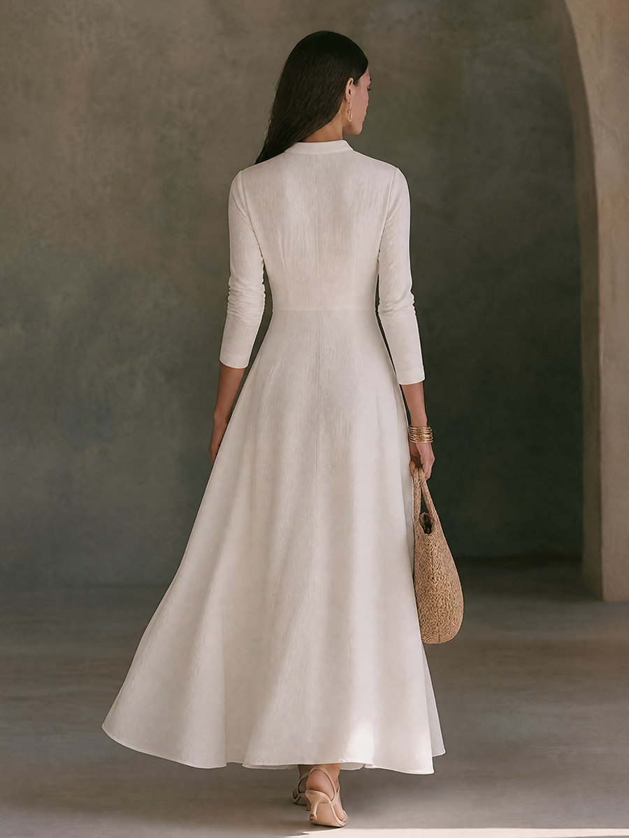 Thelma™ Linen Maxi Dress full-length view