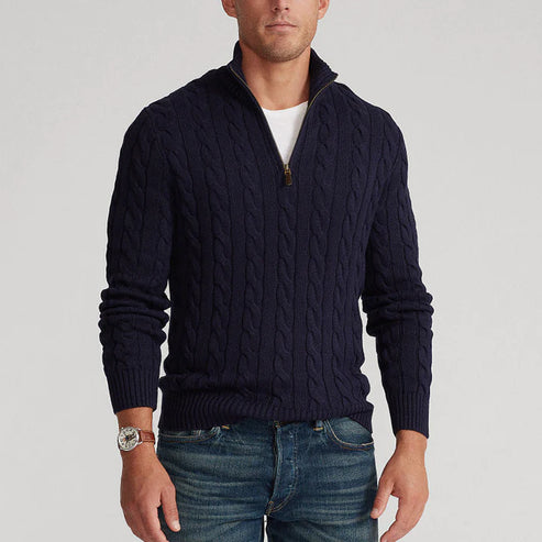 Colyn™ Old Money Half-Zip Sweater