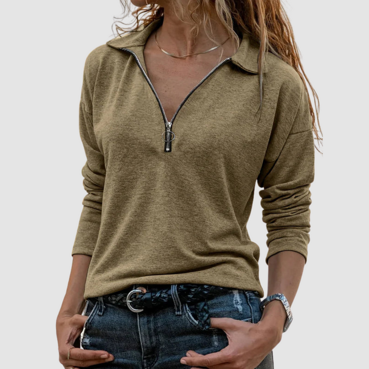 Shea™ Top with Zip Detail