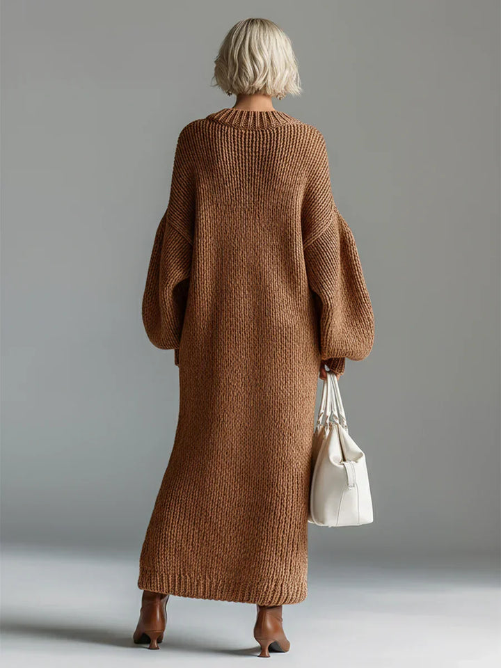 Zelia™ Elegant Casual Knitted Maxi Dress