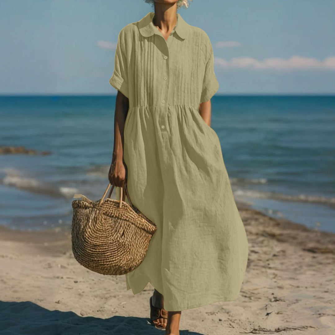 Alianna™ Elegant Shirt Dress