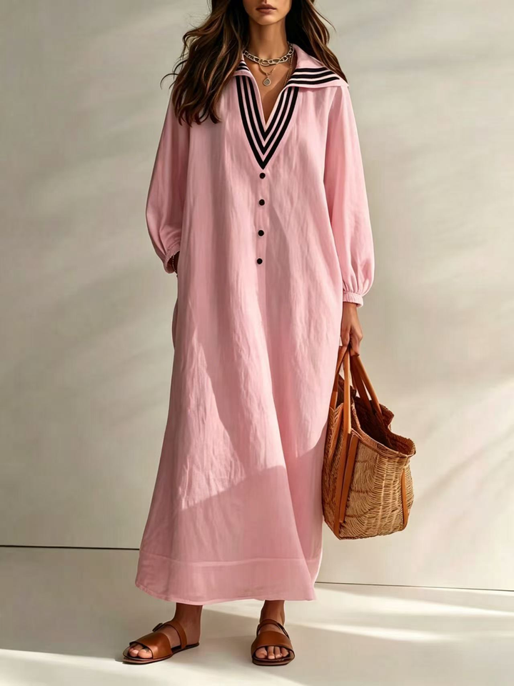 Opal™ Kaftan Maxi Dress in pink, front view