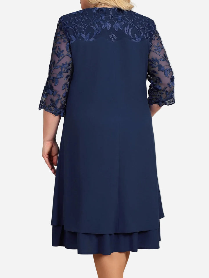 Audriana™ Elegant Midi Dress