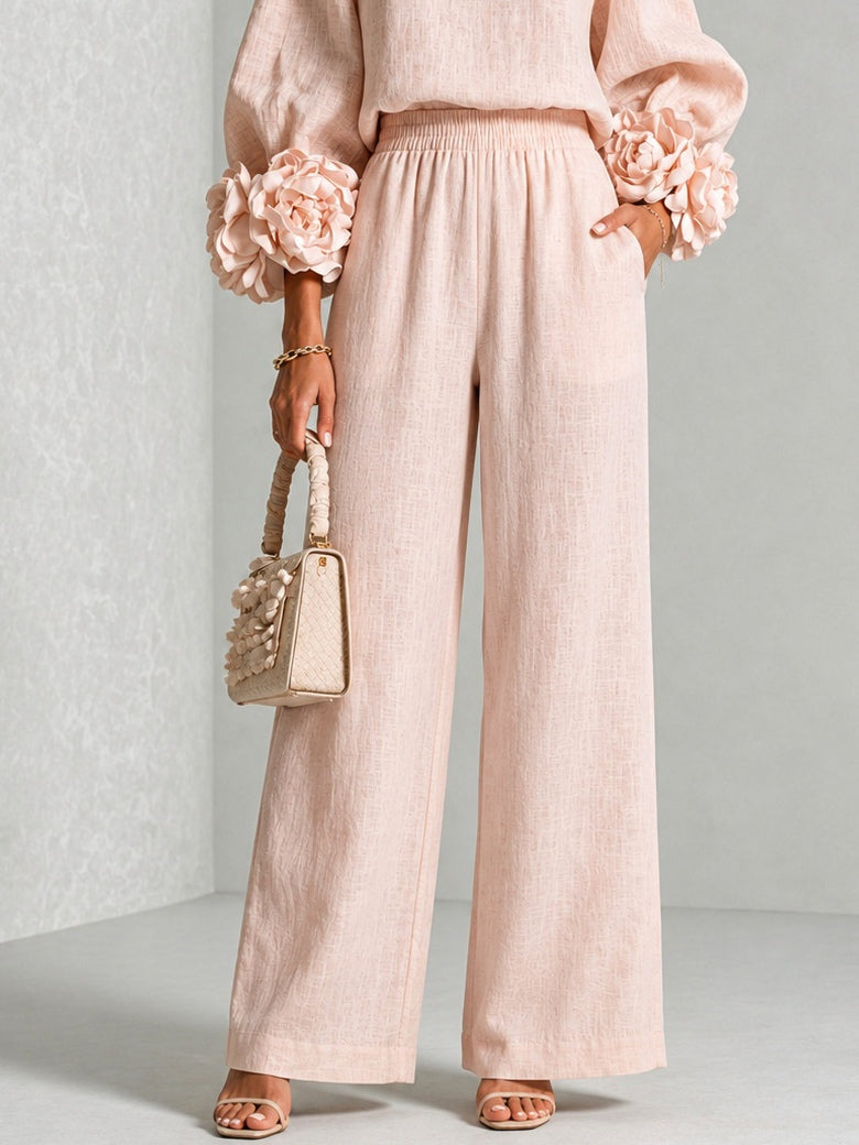 Yolanda™ Ruffle Cuff Two-Piece Set, side view