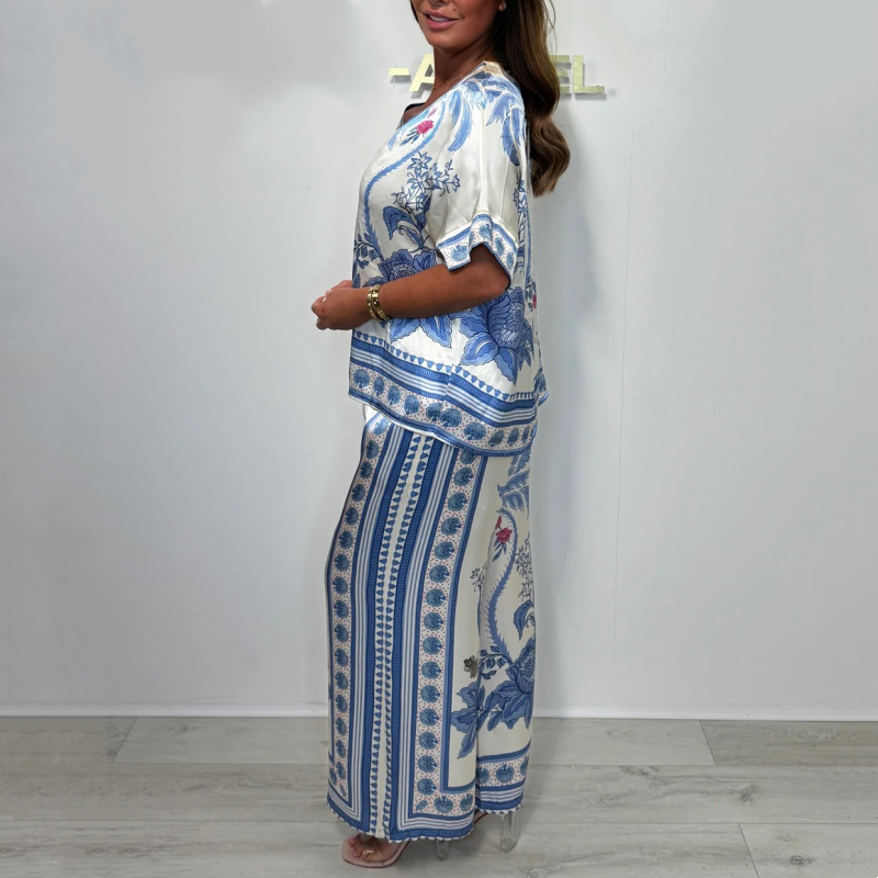 Wilmarie™ Elegant Printed 2-Piece Set for Women